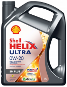 Моторное масло Shell Helix Ultra SN PLUS 0W-20