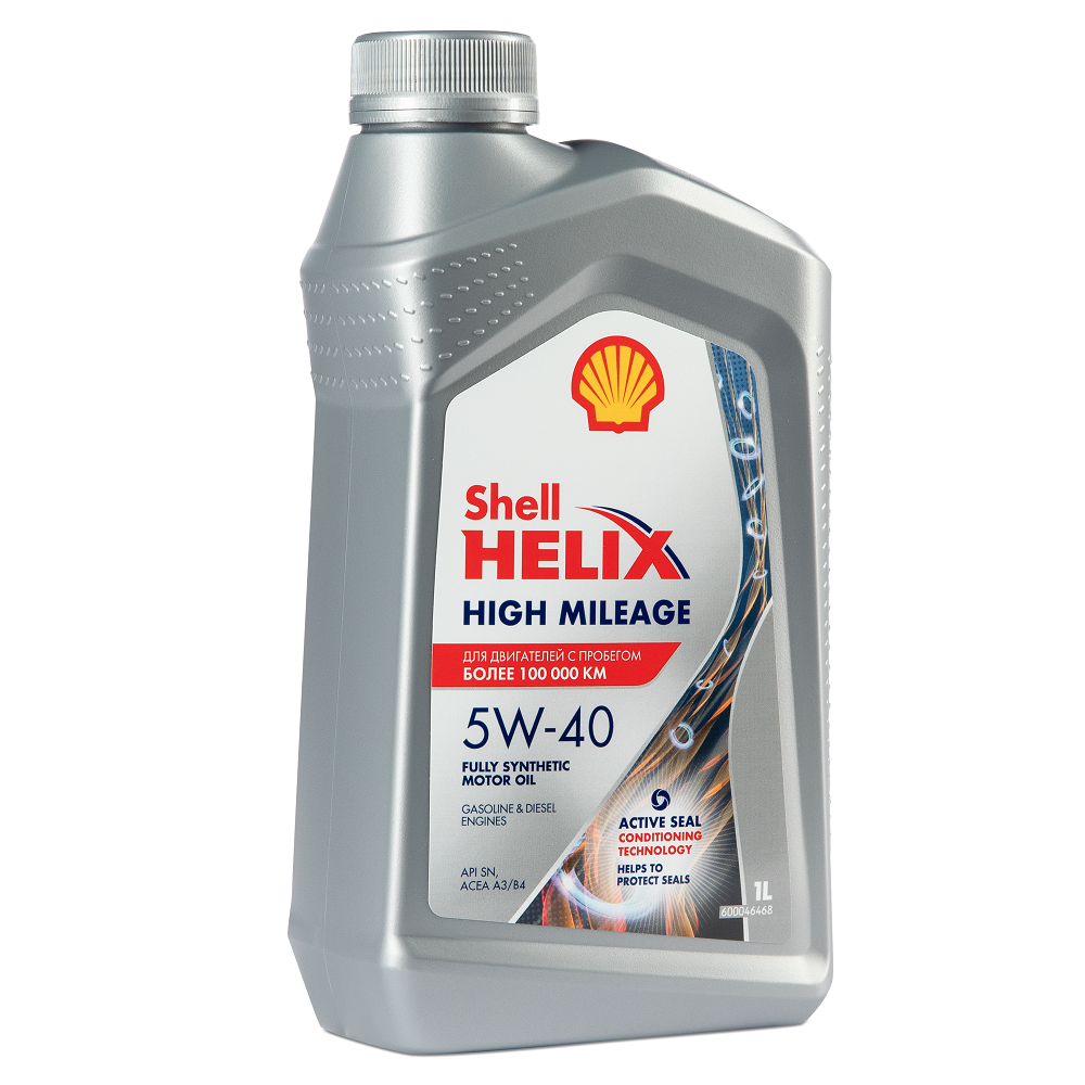 Моторное масло Моторное масло Shell Helix High Mileage 5W-40 синтетика  купить в Москве - цены от официального дистрибьютора «Шелл» | Артикул:  550050425